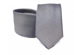         Prémium selyem nyakkendő - Szürke aprómintás 