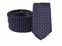   Prémium slim nyakkendő - Sötétkék aprópöttyös Aprómintás nyakkendő