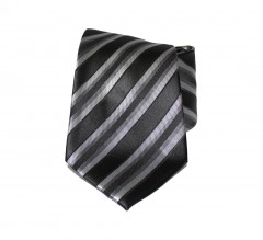                       NM classic nyakkendő - Fekete-szürke csíkos Csíkos nyakkendő