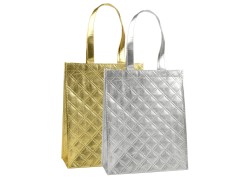 Fényes fém csillámos táska 28x34 Ajándék csomagolás