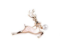                        Bross csiszolt kövekkel - Szarvas Kitűzők, Brossok