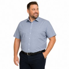  NM elasztikus extra r.u ing - Kék aprómintás Extra méret