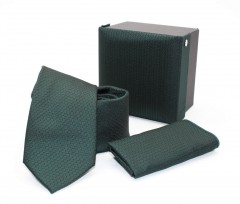             GL Slim nyakkendő szett - Sötétzöld Szettek