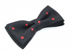                   Prémium csokornyakkendő - Sötétkék-piros mintás Csokornyakkendő