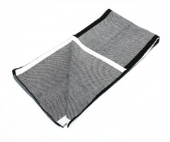   Newsmen kétoldalas kötött sál - Fehér-fekete Férfi kesztyű, sál