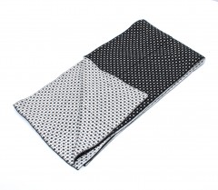   Newsmen kétoldalas kötött sál - Fekete Férfi kesztyű, sál