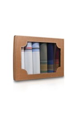      Ajándék zsebkendő szett - 6 db/csomag Pamut zsebkendő