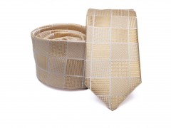 	 Prémium nyakkendő - Arany kockás Aprómintás nyakkendő