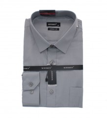             Newsmen h.u normál ing - Szürke Egyszínű ing