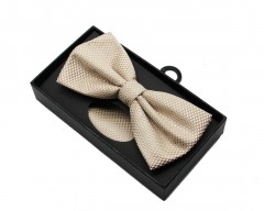           NM Díszdobozos mintás csokornyakkendő szett - Drapp pöttyös Szettek