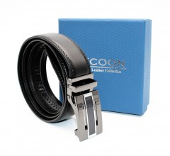                      Tycoon férfi bőr öv díszdobozban - Fekete Férfi öv, ékszer