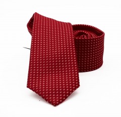                    NM slim szövött nyakkendő - Piros aprópöttyös 
