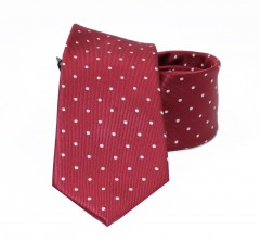                        NM normál nyakkendő - Bordó pöttyös Aprómintás nyakkendő