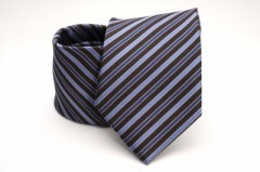    Prémium nyakkendő - Lila-fekete csíkos 