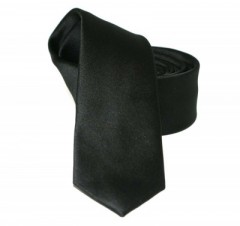               Goldenland slim nyakkendő - Fekete szatén 
