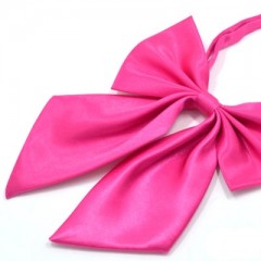 Szatén női csokornyakkendő - Pink 