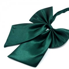 Szatén női csokornyakkendő - Sötétzöld Női nyakkendők, csokornyakkendő