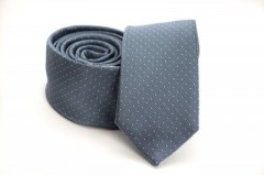 Prémium slim nyakkendő - Szürke pöttyös 