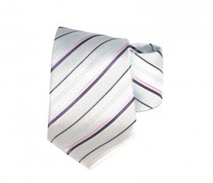  Goldenland nyakkendő - Ezüst-lila csíkos 