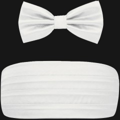  Spanyolöv-csokornyakkendő szett - Fehér Francia, Ascot, Különlegesség