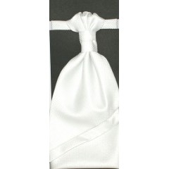    Francia nyakkendő,díszzsebkendővel - Fehér pöttyös Szettek