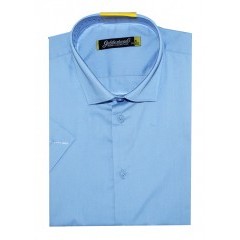                           Goldenland slim rövidujjú ing - Kék Egyszínű ing
