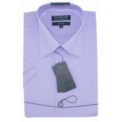                   Goldenland slim rövidujjú ing - Halványlila Egyszínű ing